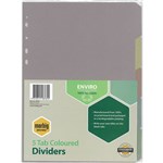 MARBIG DIVIDER ENVIRO MANILLA 5TAB A4 ASSORTED