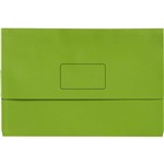 MARBIG SLIMPICK DOCUMENT WALLET FOOLSCAP GREEN PACK 10