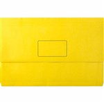 MARBIG SLIMPICK DOCUMENT WALLET FOOLSCAP YELLOW PACK 10