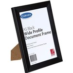 CARVEN DOCUMENT FRAME WIDE PROFILE A5 BLACK