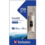 VERBATIM STORENGO VX400 SOLID STATE DRIVE USB 30 256GB METAL