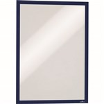 DURABLE DURAFRAME SIGN HOLDER ADHESIVE BACK A3 NAVY PACK 2