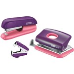 RAPID F5 MINI STAPLER PURPLEAPRICOT VALUE PACK