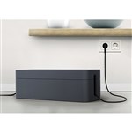DURABLE CAVOLINE CABLE MANAGEMENT BOX LARGE GRAPHITE
