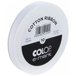 COLOP EMARK RIBBON 10MM X 25M WHITE