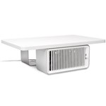 KENSINGTON COOLVIEW WELLNESS MONITOR STAND WITH DESK FAN WHITE