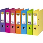 MARBIG LINEN LEVER ARCH FILE PE 75MM A4 ASSORTED BOX 10