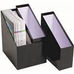 MARBIG MAGAZINE HOLDER SIMPLE STORAGE BLACK SET 3