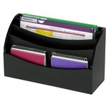 MARBIG DESKTOP ORGANISERS WOODEN 4 TIER BLACK