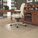 MARBIG ROLLAMAT CHAIRMAT PVC RECTANGULAR MEDIUM PILE CARPET 1160 X 1520MM CLEAR