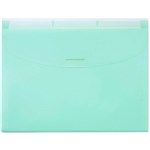 MARBIG EXPANDING WALLET WITH 3 TABS PASTEL GREEN