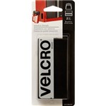 VELCRO BRAND   HEAVY DUTY HOOK AND LOOP TAPE STRIP 25 X 76MM BLACK PACK 2