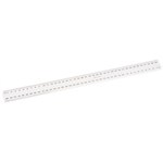 MARBIG RULER METRIC 400MM CLEAR