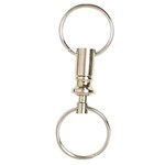 REXEL ID PULL APART KEY HOLDER METAL SILVER