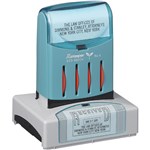 XSTAMPER N82 CUSTOM MADE PREINKED VERSADATER STAMP 3334 X 54MM