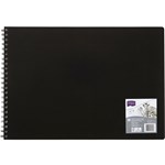 DERWENT ACADEMY VISUAL ART DIARY LANDSCAPE 120 PAGE A3 BLACK