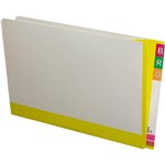 AVERY 165715 FULLVUE SHELF LATERAL FILE 30MM GUSSET YELLOW TAB AND SPINE FOOLSCAP BOX 100