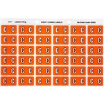 AVERY 43303 LATERAL FILE LABEL SIDE TAB C COLOUR CODE 25 X 38MM ORANGE PACK 180