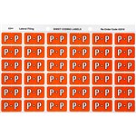 AVERY 43316 LATERAL FILE LABEL SIDE TAB P COLOUR CODE 25 X 38MM DARK ORANGE PACK 180