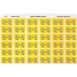 AVERY 43317 LATERAL FILE LABEL SIDE TAB Q COLOUR CODE 25 X 38MM YELLOW PACK 180