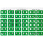 AVERY 43318 LATERAL FILE LABEL SIDE TAB R COLOUR CODE 25 X 38MM LIGHT GREEN PACK 180