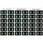AVERY 43319 LATERAL FILE LABEL SIDE TAB S COLOUR CODE 25 X 38MM DARK GREEN PACK 180