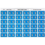 AVERY 43346 LATERAL FILE LABEL SIDE TAB YEAR CODE 6 25 X 38MM BLUE PACK 180