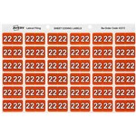 AVERY 43372 LATERAL FILE LABEL SIDE TAB YEAR CODE 22 25 X 38MM ORANGE BOX 180