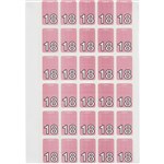AVERY 44238 LATERAL FILE LABEL TOP TAB YEAR CODE 18 20 X 30MM PINK PACK 150
