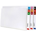 AVERY 46511 LATERAL FILE FOOLSCAP WHITE WITH PERMCLIP FILE FASTENER BOX 100
