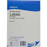 INITIATIVE MULTIPURPOSE LABELS 8UP 991 X 677MM PACK 100