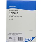 INITIATIVE MULTIPURPOSE LABELS 16UP 991 X 34MM PACK 100