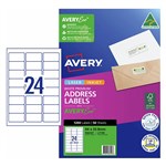 AVERY 936107 J8159 ADDRESS LABELS INKJET 24UP WHITE PACK 50