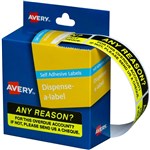 AVERY 937262 MESSAGE LABELS ANY REASON 19 X 64MM BOX 125