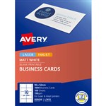 AVERY 959026 L7415 QUICK CLEAN BUSINESS CARD 150GSM 85 X 54MM MATTE WHITE PACK 1000