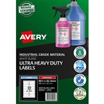 AVERY 959242 ULTRARESISTANT OUTDOOR LABELS 991 X 423MM WHITE PACK 10