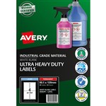 AVERY 959244 ULTRARESISTANT OUTDOOR LABELS 991 X 139MM WHITE PACK 10