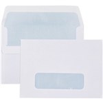 CUMBERLAND C6 ENVELOPES SECRETIVE WALLET WINDOWFACE SELF SEAL 80GSM 114 X 162MM WHITE BOX 500