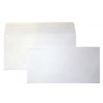 CUMBERLAND DL ENVELOPES BANKER PLAINFACE STRIP SEAL 90GSM 110 X 220MM WHITE BOX 500