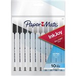 PAPERMATE INKJOY 100 BALLPOINT PENS MEDIUM BLACK PACK 10