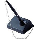 BIC SOLO DELUXE CAPTIVE BALLPOINT PEN AND STAND SET BLACK