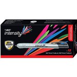 BIC INTENSITY PERMANENT MARKER RETRACTABLE BLACK BOX 12