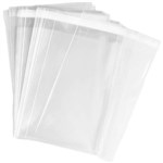 CUMBERLAND RESEALABLE POLYBAG SELF ADHESIVE FLAP 120 X 166MM CLEAR PACK 100
