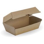 BIOPAK BIOBOARD SNACK BOX REGULAR BROWN PACK 50