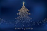CHRISTMAS CARD PLAYFUL SANTAS