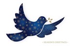 CHRISTMAS CARD MAGICAL DOVE