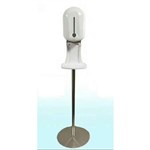 AUTO TOUCHFREE HAND SANITISER DISPENSER WITH STAND  DRIP TRAY WHITE