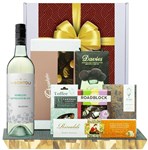 CORPORATE GIFT HAMPER GOURMET DELIGHT WITH RED  WHITE MITCHELTON