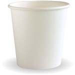 BIOPAK BIOCUP CUP 120ML WHITE PACK 50
