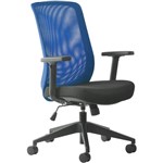BURO MONDO GENE TASK CHAIR HIGH MESH BACK ARMS NAVY